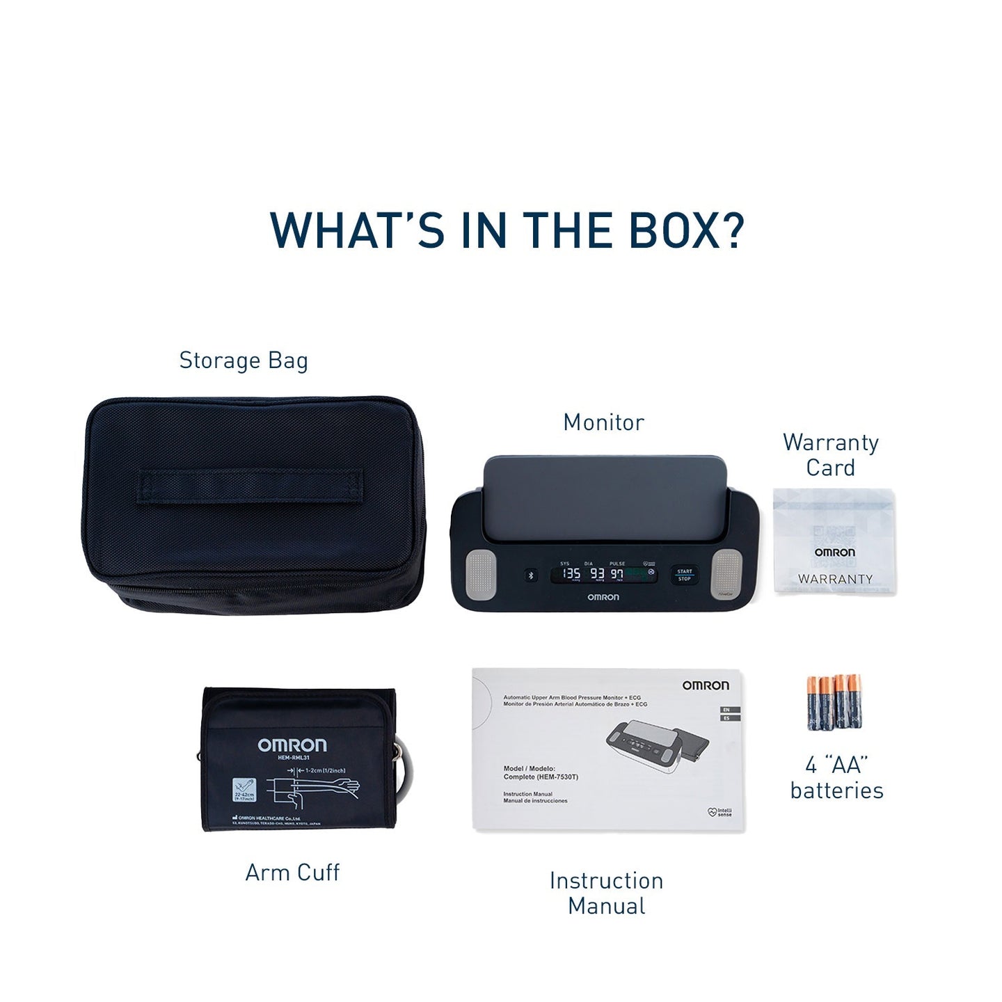 Complete | Upper Arm Blood Pressure Monitor HEM-7530T